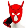 Kinky Puppy Cagoule Puppy Fox Néoprène Rouge-Noir
